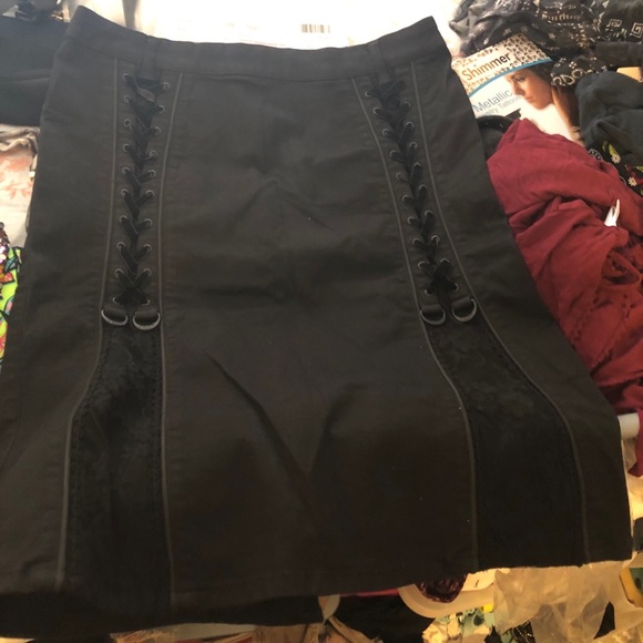 Tripp nyc Dresses & Skirts - Tripp NYC rare corset skirt black with lace XL